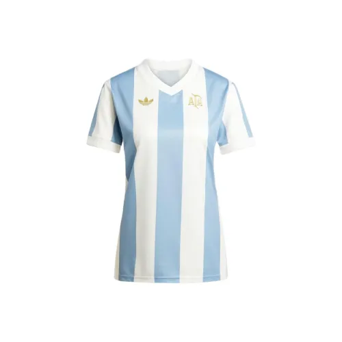 Adidas Originals ANNIVERSARY Аргентина Джерси Футбол Джерси Женские Экологичный Небесный Облачный Белый