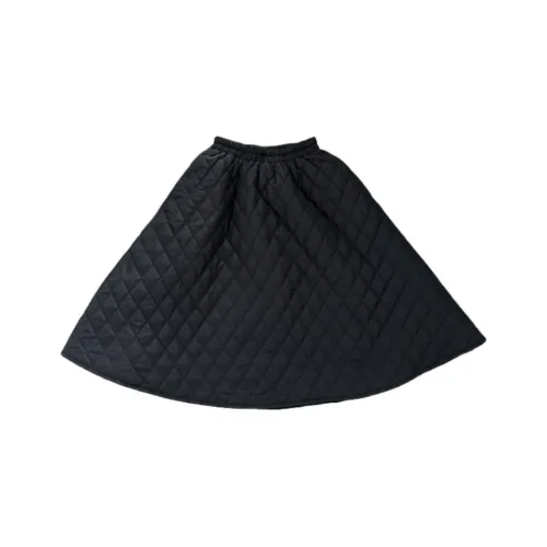 NANING9 Повседневная длинная юбка женская черная