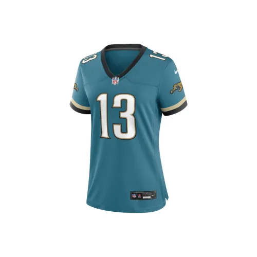 Nike x NFL Коллаборация Christian Kirk Jacksonville Jaguars Регби Джерси Женские Циановый