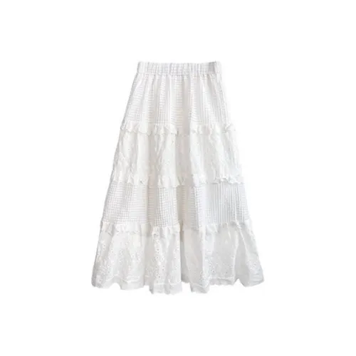 CANTALOVE Повседневный Длинный Юбка Женская Белая