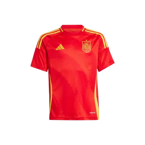 Adidas T-рубашка для мальчиков • Футбол Spain 24 Дом Джерси Kids Красный Детский