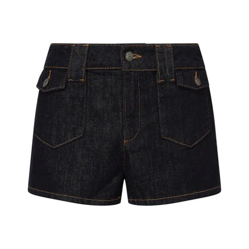 d'zzit Джинсовые шорты Женские Темно-синий