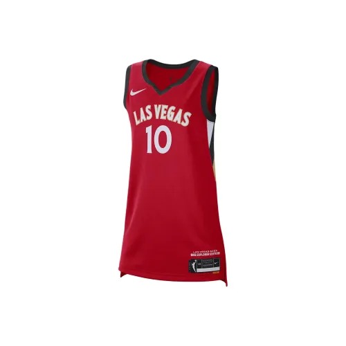 nike Dri FitWNBA Victory Jersey Баскетбольная Джерси Женская Университетский Красный Черный Белый
