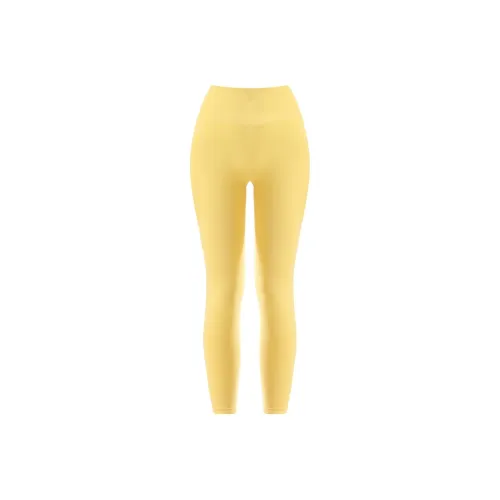 PEAK Спортивные брюки Женские Цветочный Желтый