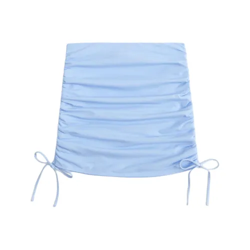 Abercrombie＆Fitch Повседневные короткие юбки Женские Небесно-голубой