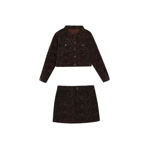 COVT Комплект с юбкой Женские Леопардовый принт