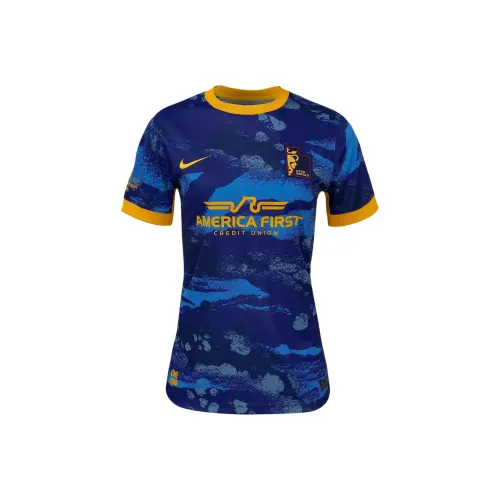 nike Dri FitNWSL Футбол Джерси Женские Темно-королевский синий Университетский Золотой