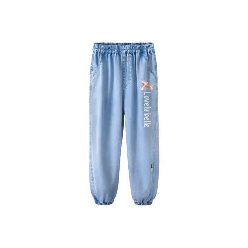 SNOOPY Джинсы Детские Радужные Nub K Джинсовый Светло-Синий