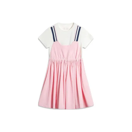 LINING YOUNG Sports Life Collection Сладкий Абрикосово-розовый Школьные Платья