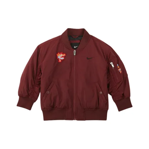 nike Dragon New Year's Collection FW23 Sportswear Китайский Новый Год Младенец и Малыш Пальто Командный Красный Младенец и Малыш