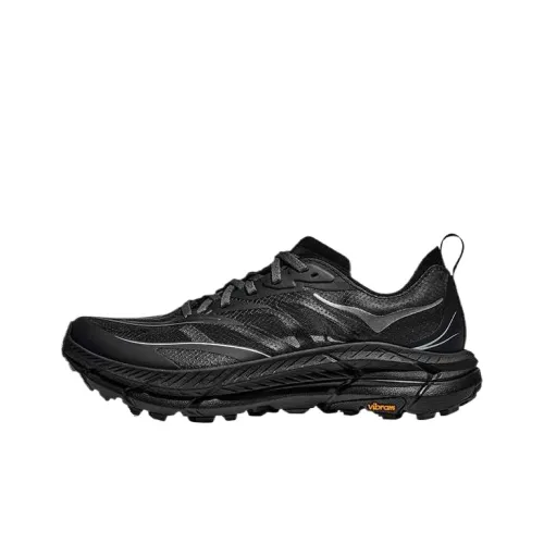 HOKA ONE ONE Mafate Speed 4 Slip-Resistant Abrasion-Resistant Breathable Low-Top Streetwear Unisex Black HOKA ONE ONE Mafate Speed 4 Противоскользящий Устойчивый к износу Дышащий Низкий Топ Уличная Обувь Унисекс Черный