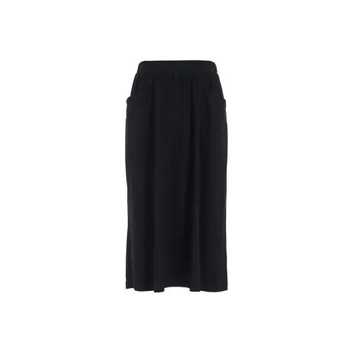 Yohji Yamamoto Черные Женские Повседневные Длинные Юбки