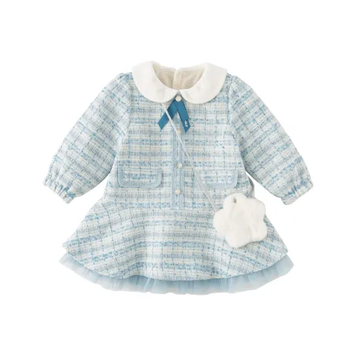 DAVE BELLA Детское платье серо-голубого цвета