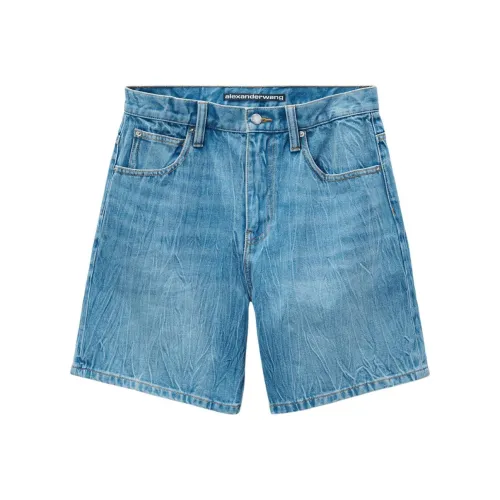 Alexander Wang FW24 Джинсовые шорты Женские Светло-синие
