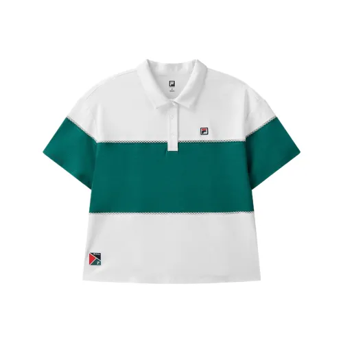 FILA FUSION Нефритовый белый Женские Поло