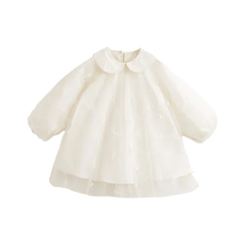 MARC JANIE Детское платье цвет экрю