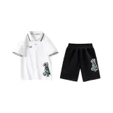 Белый, черный, наборы одежды [стиль преппи, тонкий, дышащий]