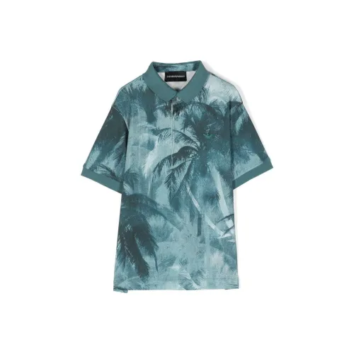 EMPORIO ARMANI Поло SS24 Ярко-зеленый Детский