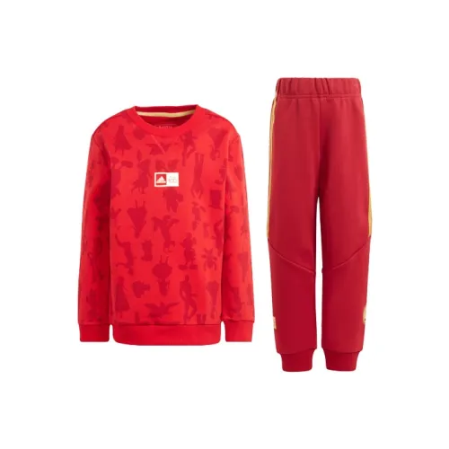 Adidas Повседневная Спортивная Одежда Светло-Красная Детская