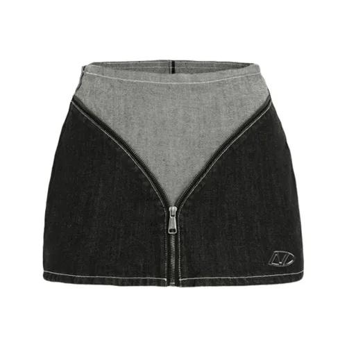 NAWS Джинсовые короткие юбки Женские Серый