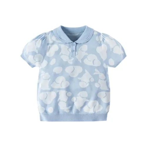 Mini Bala Трикотаж Белый Синий Тон Детский