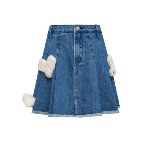 TSMLXLT Джинсовые короткие юбки Женские Светлый деним