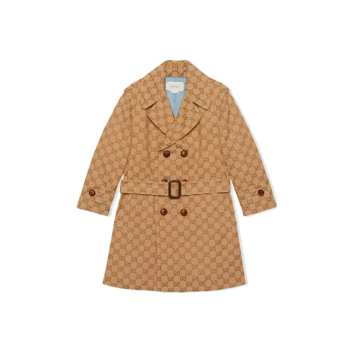 GUCCI Коричневый Kids Шерстяное пальто