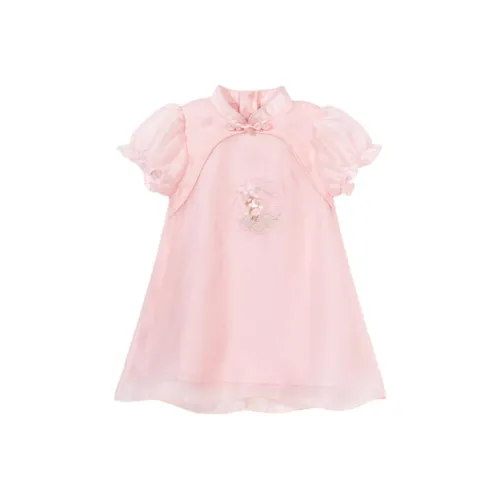 Disney Детское платье персиково-розового цвета для детей 3-7 лет