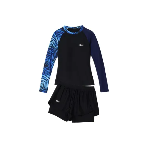 XTEP Двухкомпонентный купальник женский черный синий