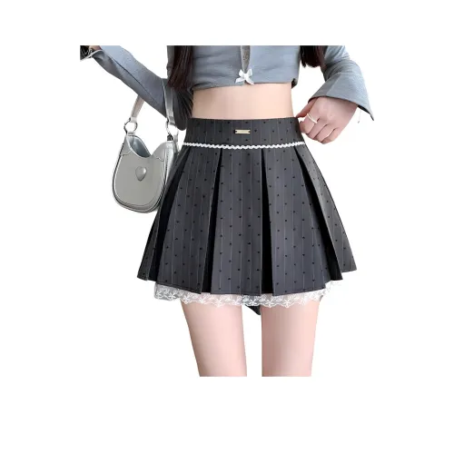 HTHK Повседневные короткие юбки женские серые