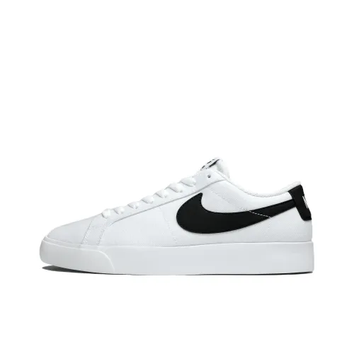 Nike SB Blazer Износостойкий и Легкий Низкий Топ Скейтборд Кроссовки Мужские Белые