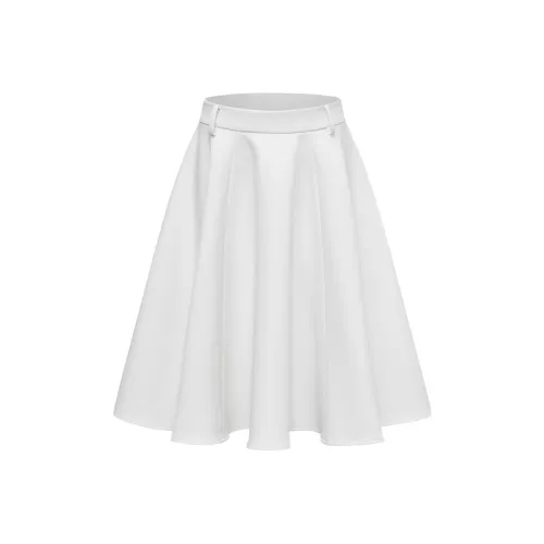 NUTH Повседневный Длинный Юбка Женская Белая