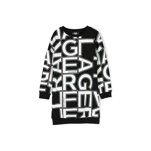 Karl Lagerfeld Платье SS23 Черное Детское
