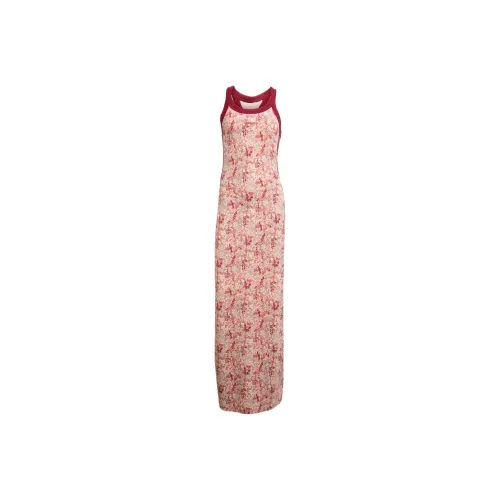Adidas Originals X LIBERTY London Maxi Dress Без рукавов Платье Женское Бордовый