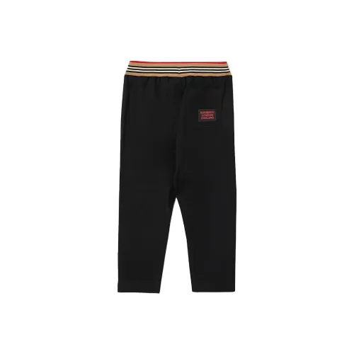 Burberry Черные Kids Спортивные брюки