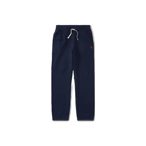 Детские вязаные тренировочные штаны Polo Ralph Lauren цвет морской синий