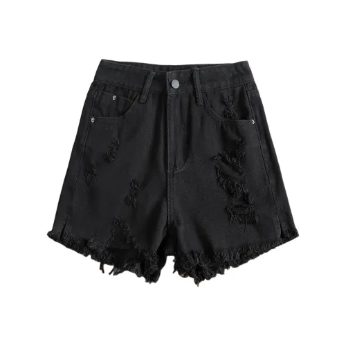 Weixi Джинсовые шорты Женские Черные