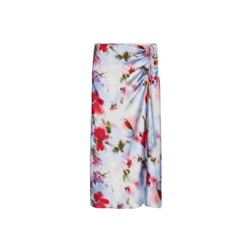 ZARA Повседневный Длинный Юбка Женская Многоцветная