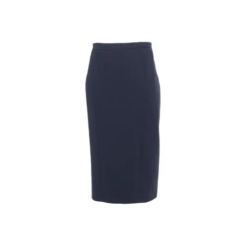 MaxMara Studio Повседневный Длинный Юбка Женские Синий