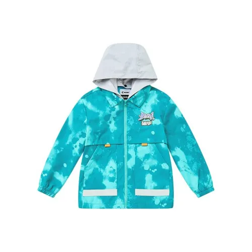 QIAODAN Ascending Зеленая Ветровка для школьного возраста