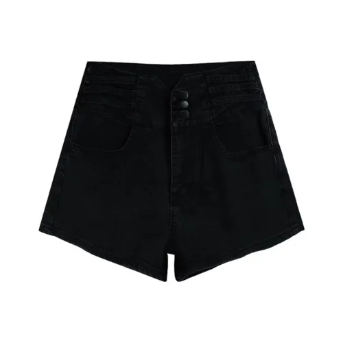 YEARNED Черные Женские Джинсовые Шорты
