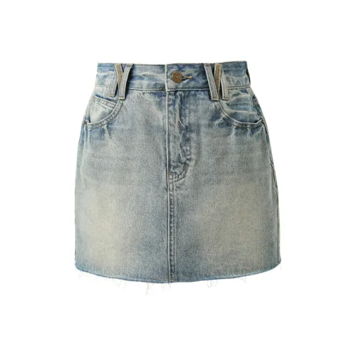 3COLOUR Повседневные короткие юбки женские Haze Синий