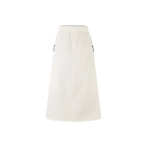 THE NORTH FACE Urban Exploration SS25 Повседневный Длинный Юбка Женские Dune Белый