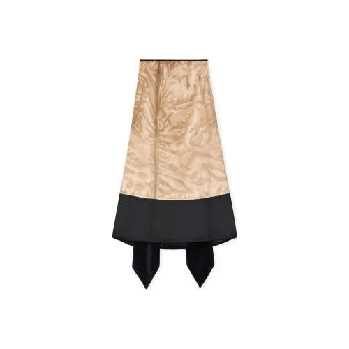 LOEWE Повседневный Длинный Юбка Женская Темно-Коричневый