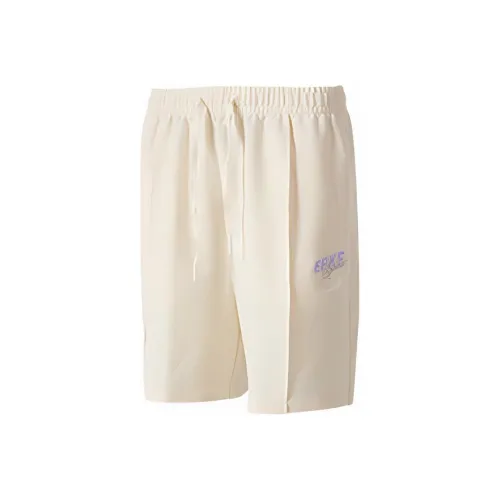 Erke Life Collection Сырный Белый Женские Спортивные Шорты