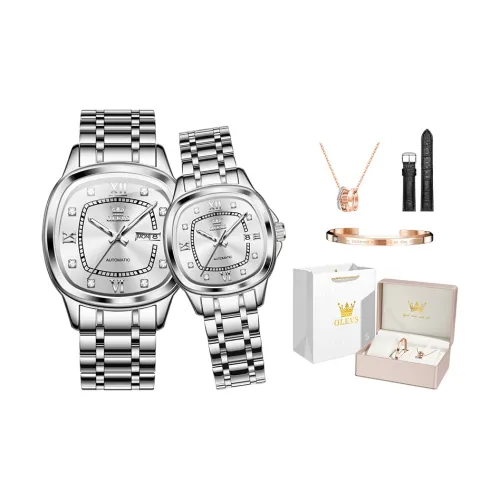 OLEVS Sage Collection Brilliant Collection Автоматический механический механизм ремешок из нержавеющей стали часы