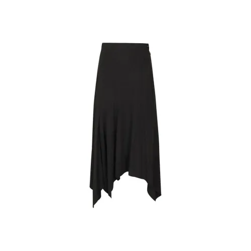 Yohji Yamamoto Черные Женские Повседневные Длинные Юбки
