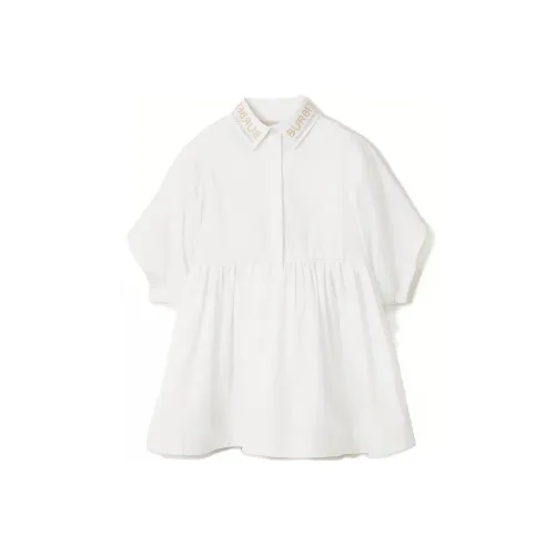 Burberry Платье Белый Infant и Toddler