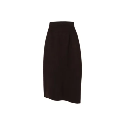 THE ROW Повседневный Длинный Юбка Женские Коричневый