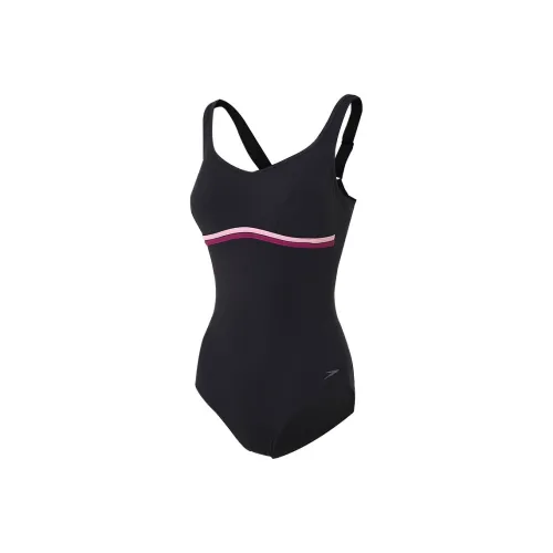 Speedo One-Piece Купальник Женский Черный Фиолетовый
